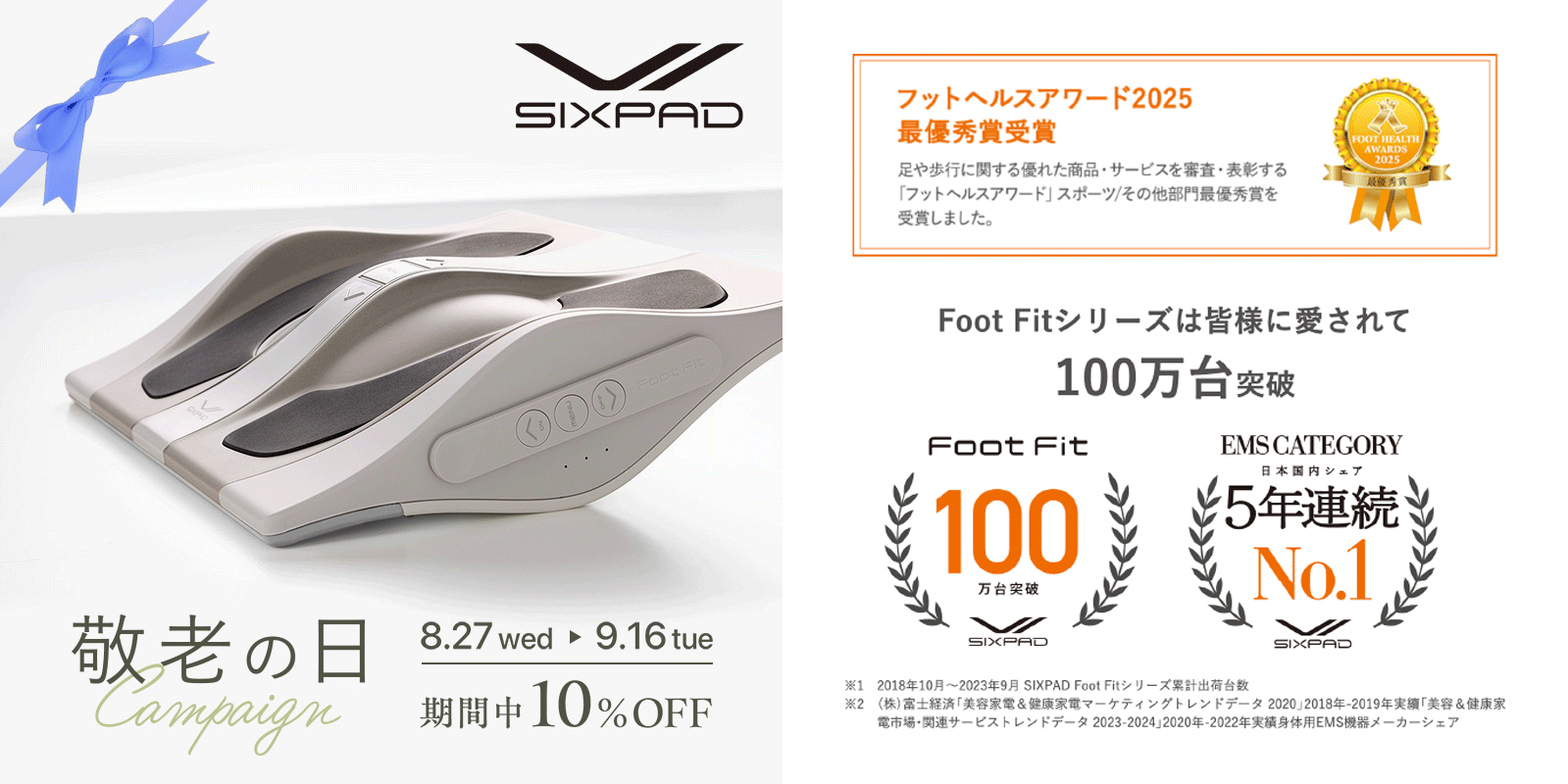 敬老の日キャンペーン　FootFit3